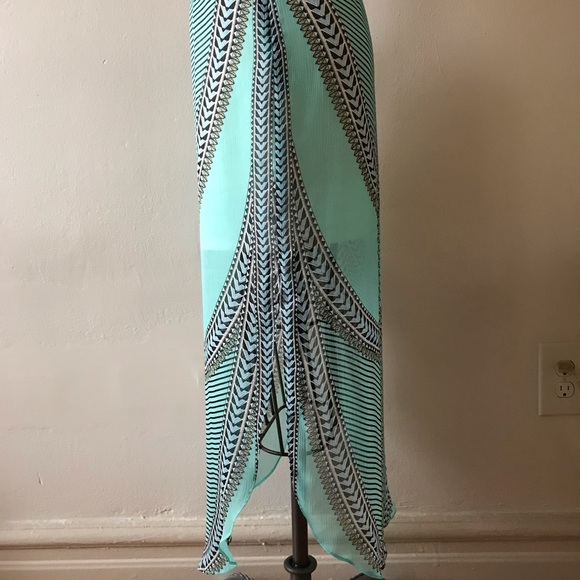 ** SOLD ** MH Chiffon Shields Skirt, Mint, 2 - Picture 3 of 7